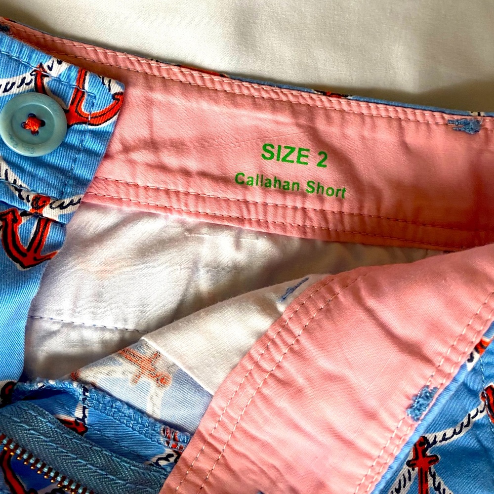 Lilly Pulitzer Callahan Anchors Away shorts RARE AUTHENTIC - Picture 3 of 3